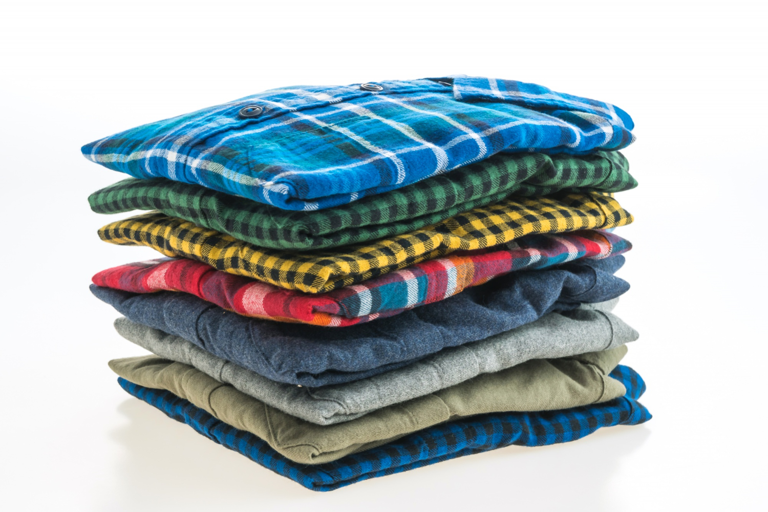 neatly folded laundry